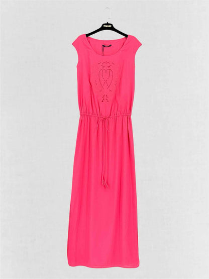 LAUREL Pink Embroidered Size US 6 Long Dress