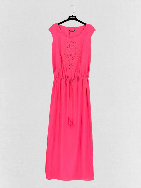 LAUREL Pink Embroidered Size US 6 Long Dress