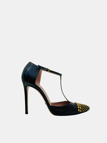 GUCCI Coline T Strap Black Size EU 39 Pumps