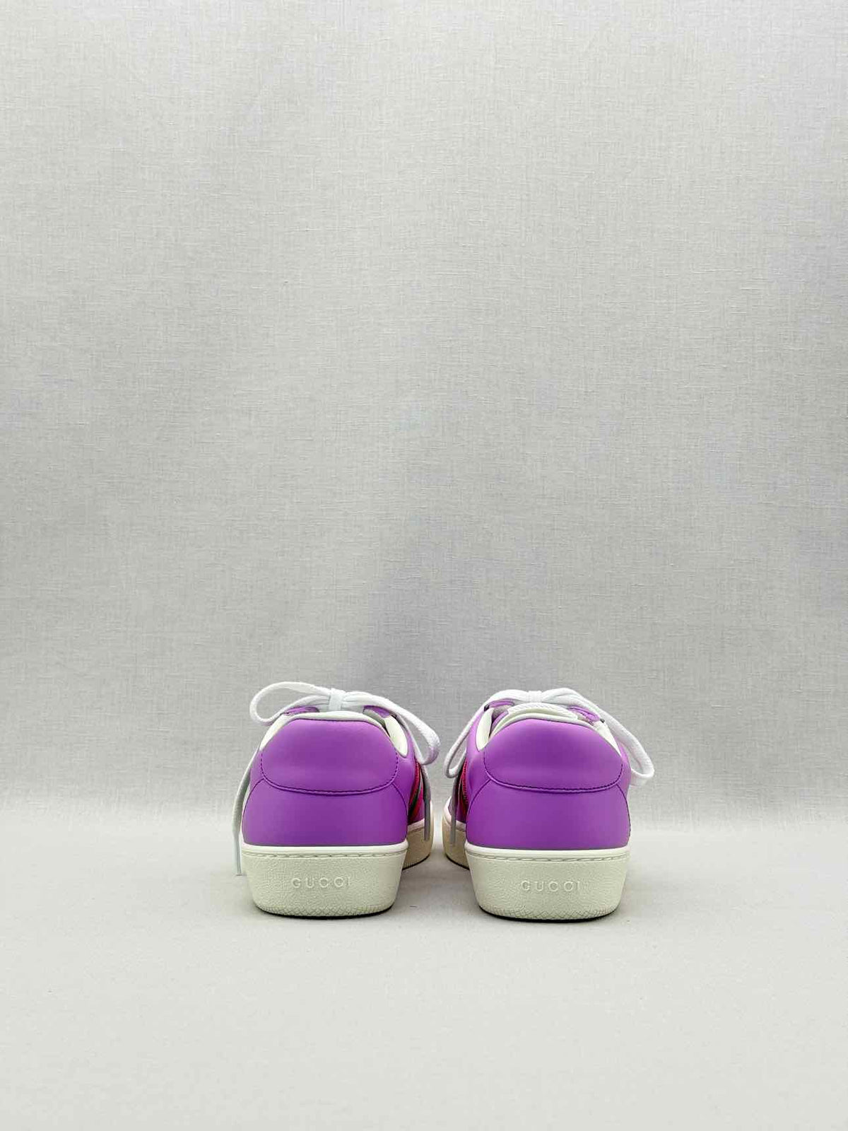 GUCCI G74 Purple Web Stripe Size EU 38 Sneakers