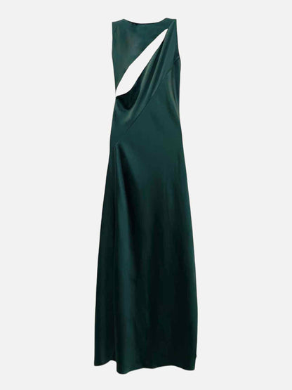 THEORY Sleeveless Green Long Dress