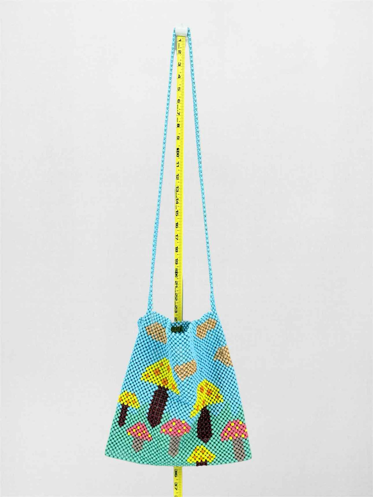 MERCEDES SALAZAR Fungus Blue Multicolor Shoulder Bag