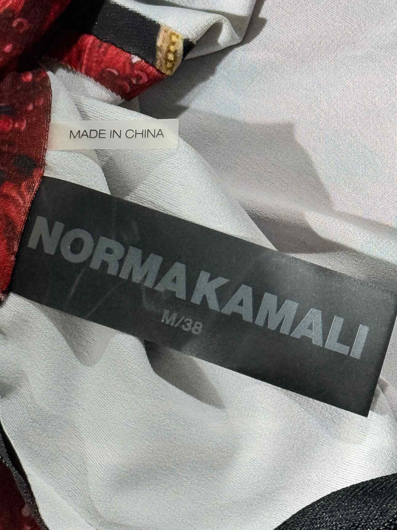 NORMA KAMALI Black & Red Size Medium Long Dress