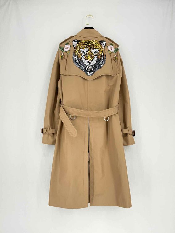 GUCCI Tiger Beige Size US 0 Coat