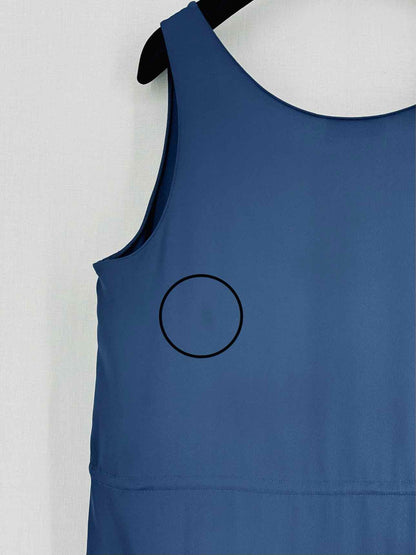 THEORY Navy Blue Pleated Size Medium Midi Dress