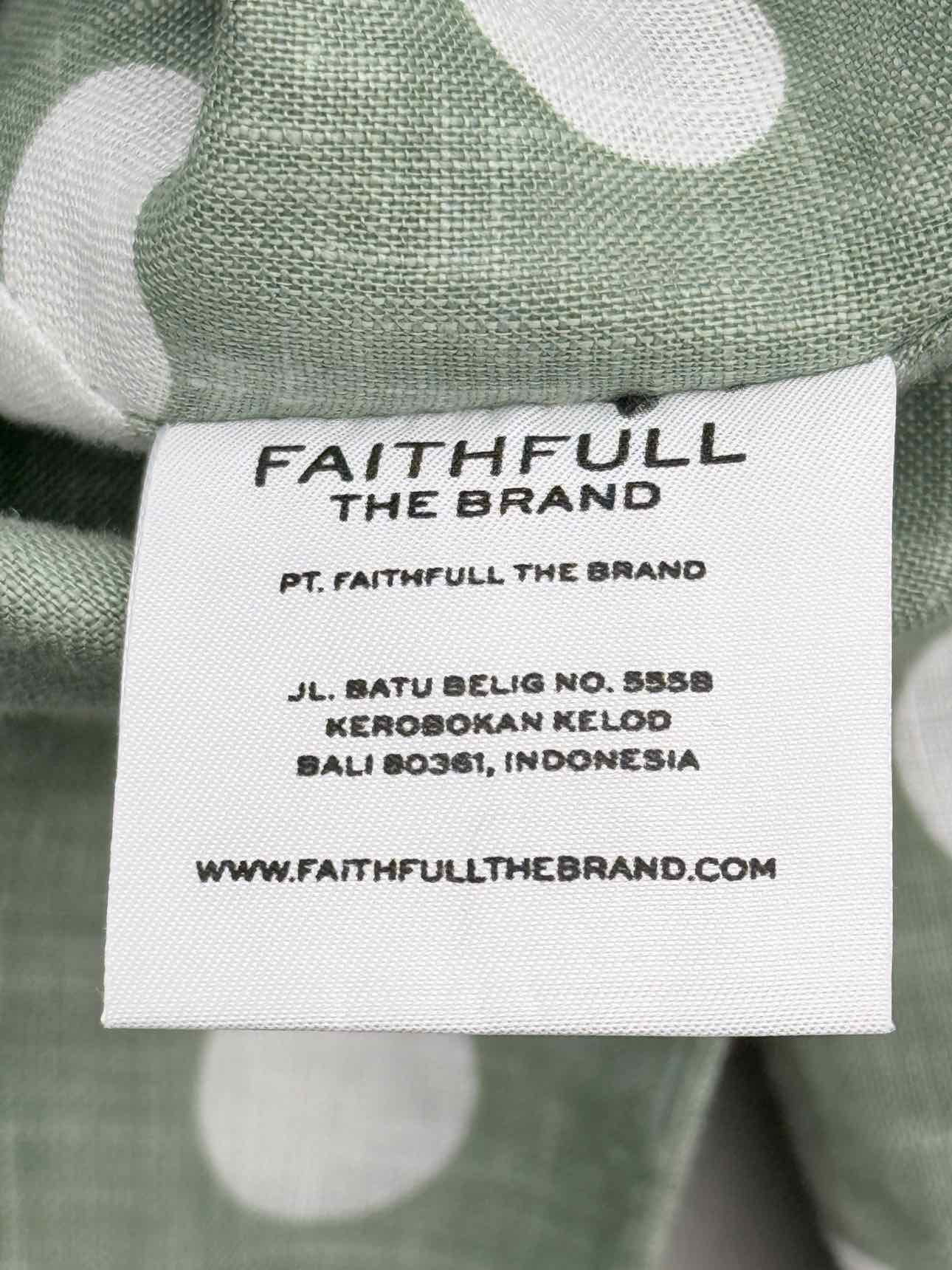 FAITHFULL THE BRAND Idrissy Green Size US 8 Top