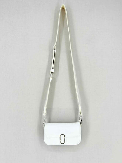 MARC JACOBS Mini The J Mark White Shoulder Bag