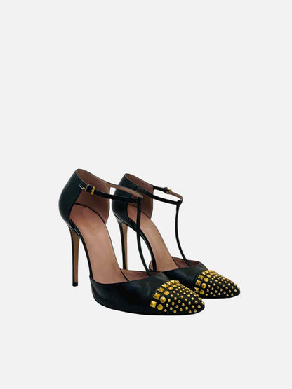 GUCCI Coline T Strap Black Size EU 39 Pumps