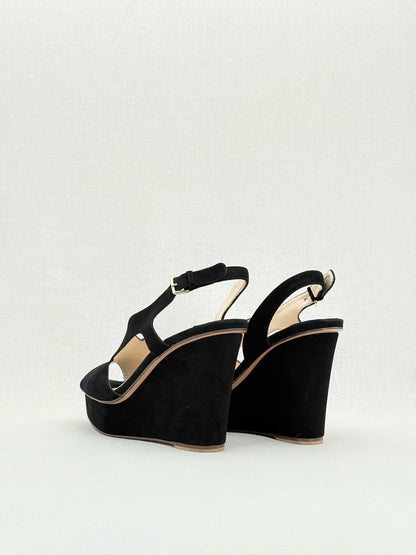 UTERQUE Black Size EU 41 Wedges