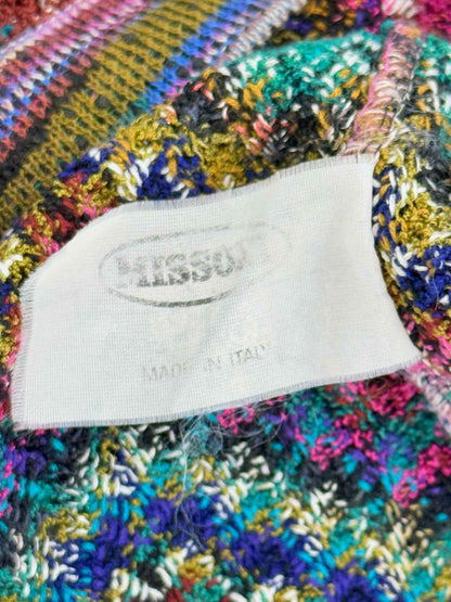 MISSONI Purple Multicolor Wave Size US 6 Top