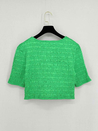 GANNI Crop Green Size US 10 Top