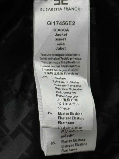 ELISABETTA FRANCHI Black Size US 4 Jacket