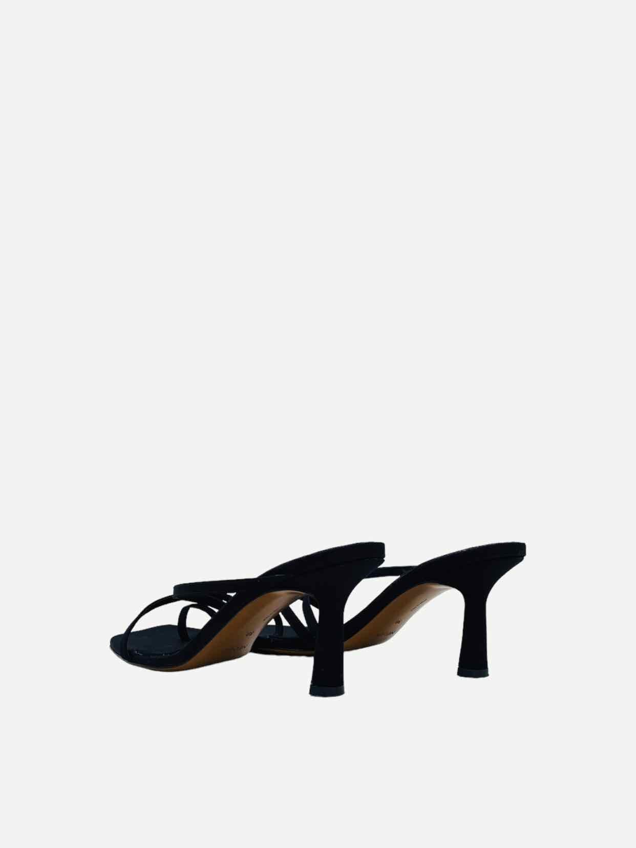 NEOUS Strappy Black Mules 39