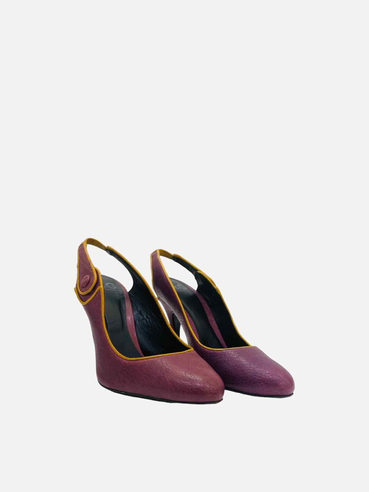 D & G Purple Slingbacks