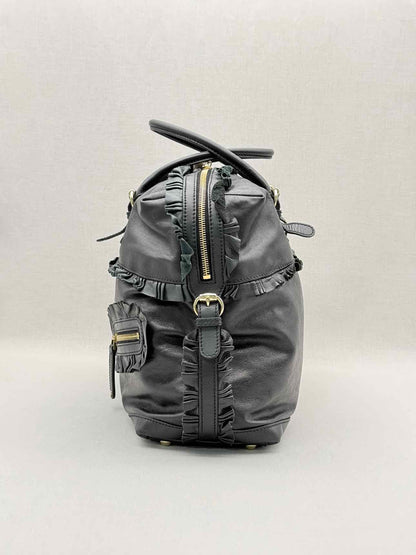 GUCCI Black Frilled Tote Bag