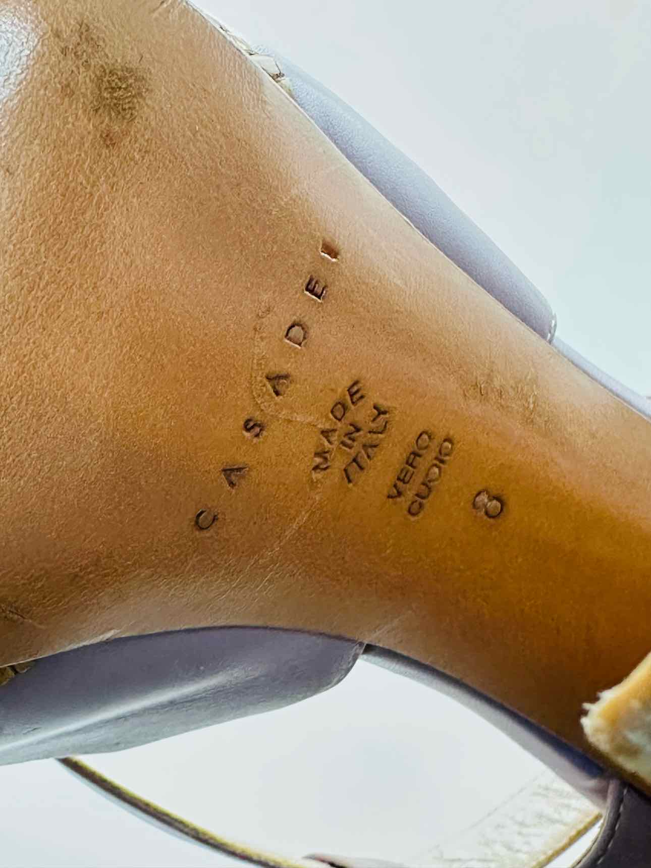 CASADEI Slingback Purple Size EU 38 Heeled Sandals