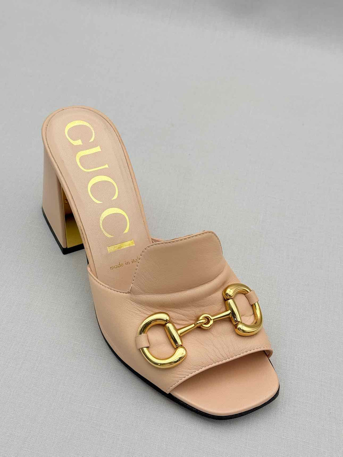 GUCCI Horsebit Pale Pink Size EU 38 Mules