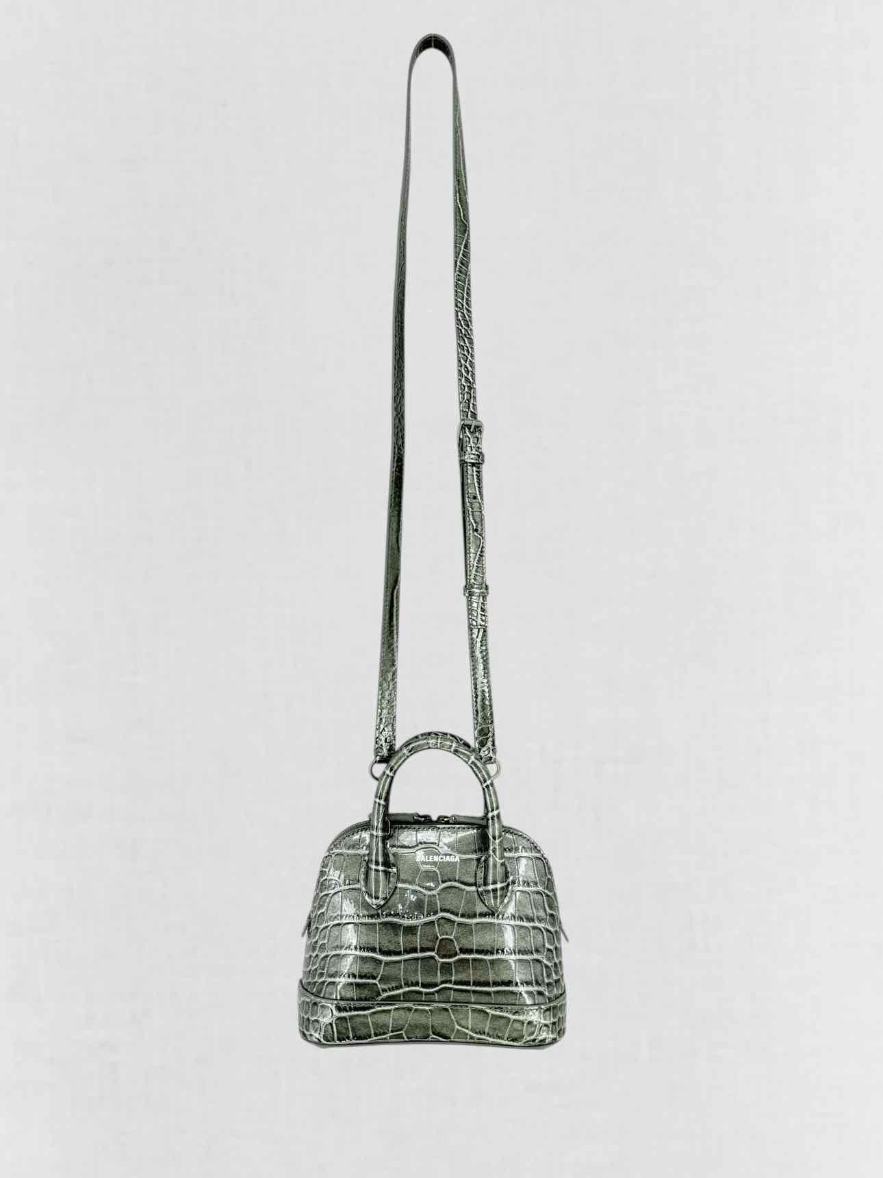 BALENCIAGA Ville Grey Top Handle