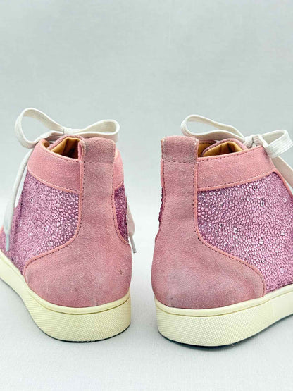 CHRISTIAN LOUBOUTIN Hi Top Pink Size EU 38 Sneakers