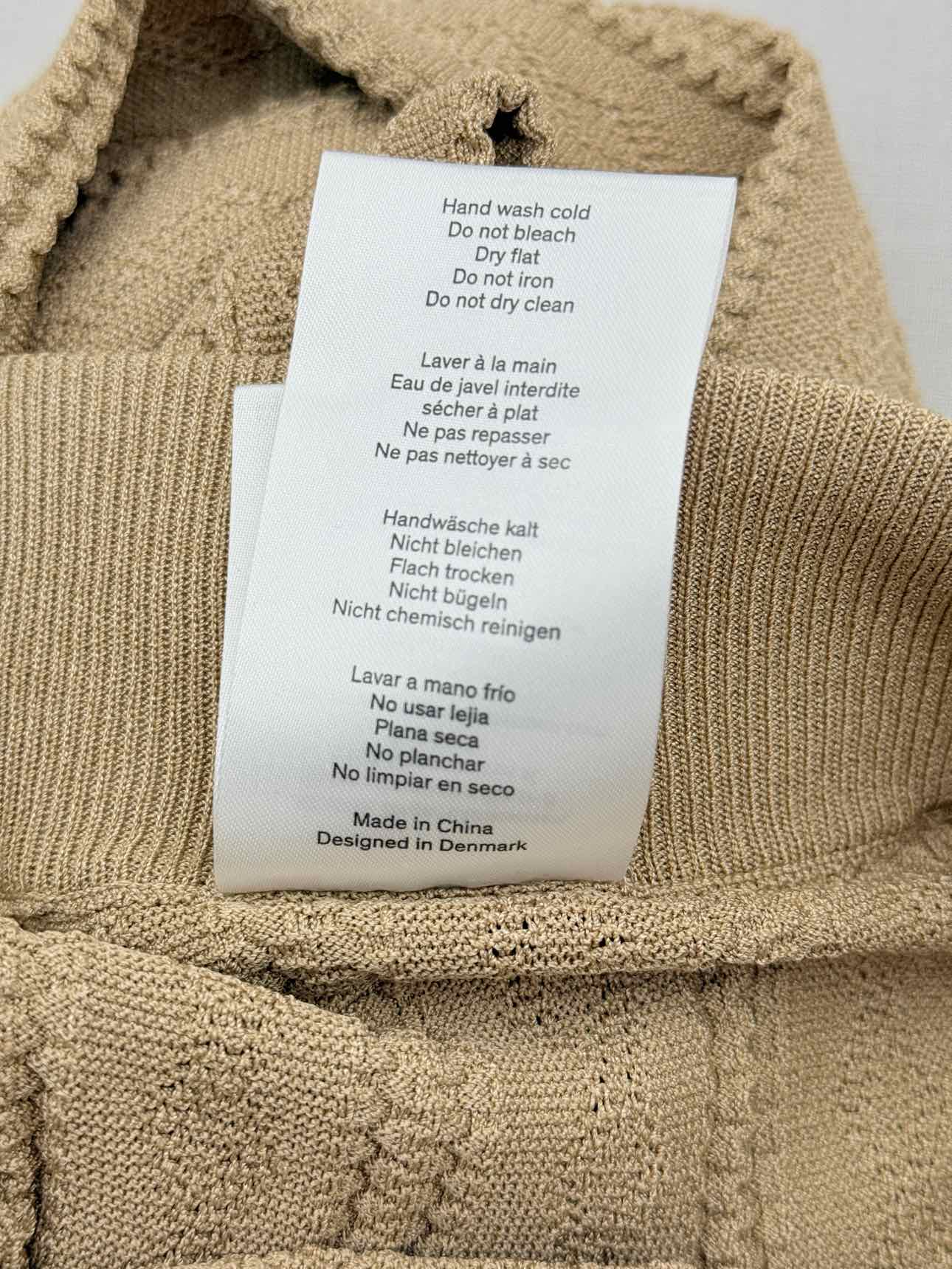 REMAIN Tan Rib Knit Size US 8 Outfit Set