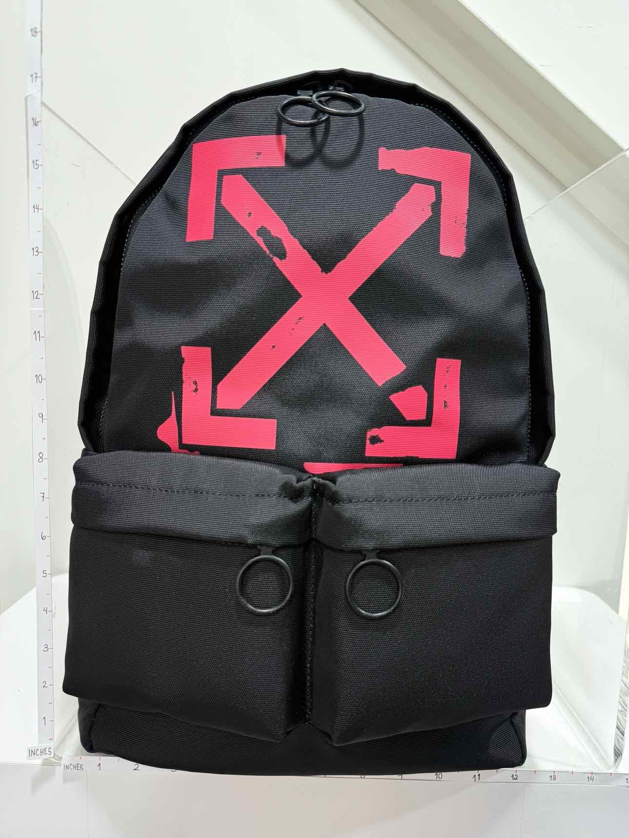 OFF-WHITE Arrow Black & Red Backpack