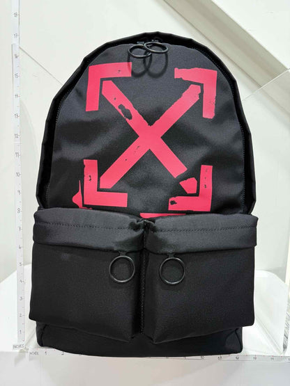 OFF-WHITE Arrow Black & Red Backpack