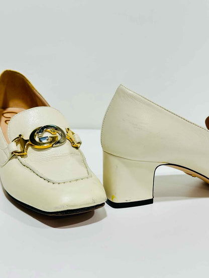 GUCCI Zumi Moccasin Off-white Size EU 35.5 Pumps