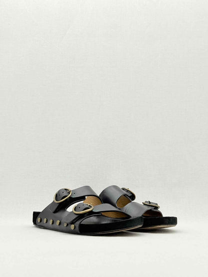 ISABEL MARANT Lennyo Black Size EU 39 Slides