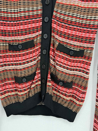 M MISSONI Red Multicolor Size US 2 Cardigan