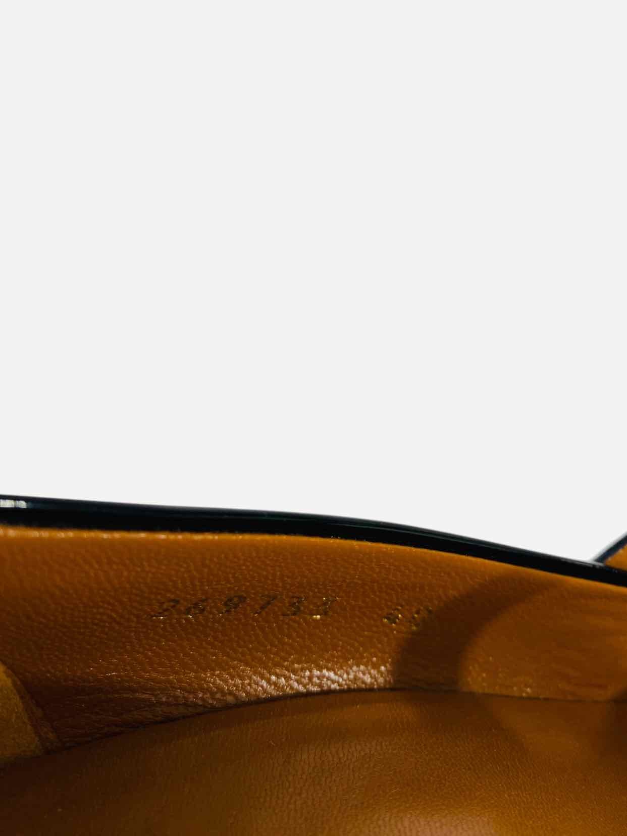 GUCCI Vernice Crystal Betty Black Size EU 40 Mary Janes