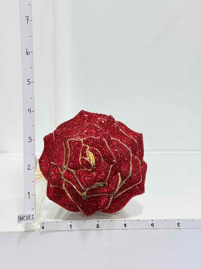 JUDITH LEIBER Minaudière Red & Green Clutch
