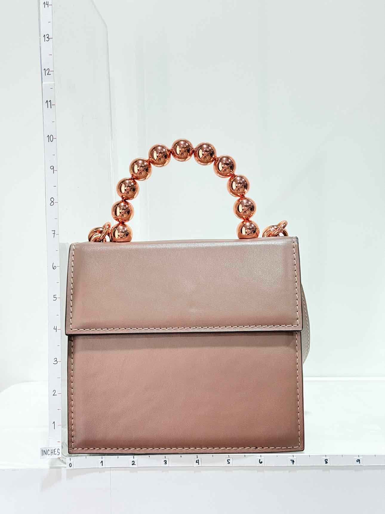 0711 Bea Ball Handle Brown Top Handle