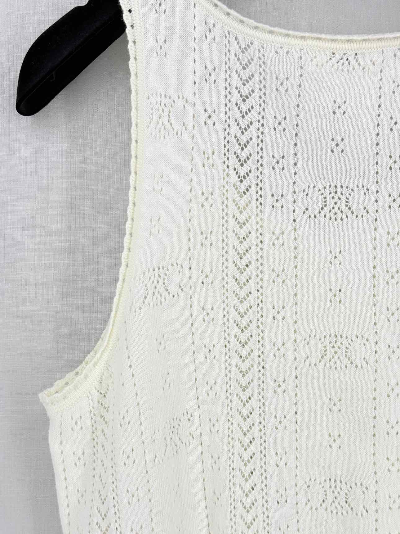 CELINE Off-white Triomphe Logo Size Small Tank Top