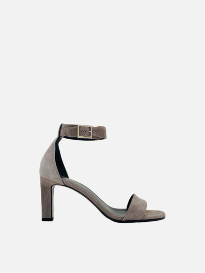 SAINT LAURENT Grey Size EU 35 Heeled Sandals