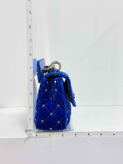 VALENTINO GARAVANI Rockstud Royal Blue Shoulder Bag