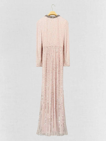 JENNY PACKHAM Macelline Pink Size US 8 Long Dress