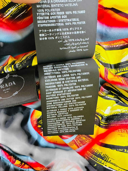 PRADA 2018 Yellow Multicolor Size Medium Jacket