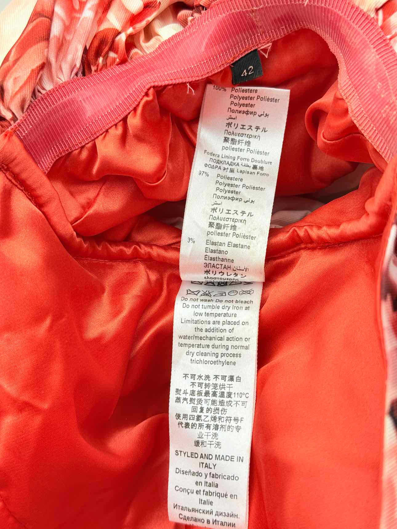 ELISABETTA FRANCHI Red & White Size US 6 Outfit Set