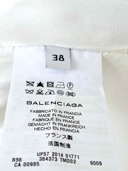 BALENCIAGA Sheath Off-white Midi Dress US6