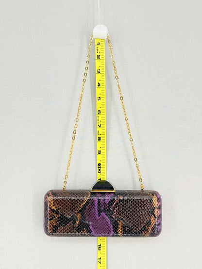 JUDITH LEIBER Jessica Purple Multicolor Clutch