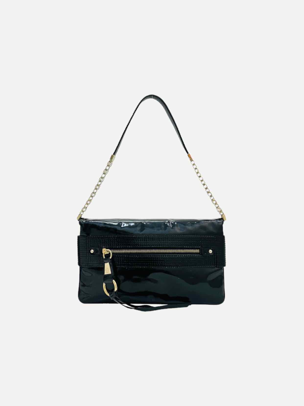 VERSACE Flap Black Shoulder Bag