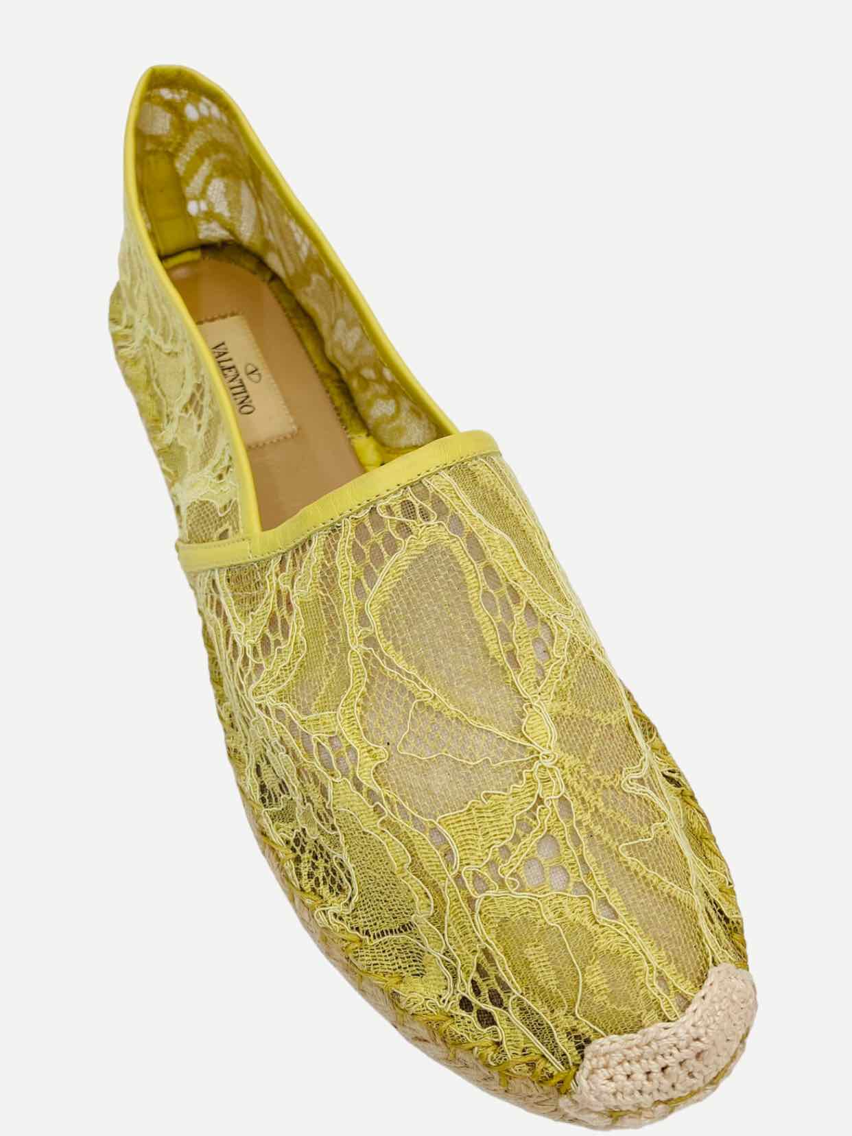 VALENTINO Espadrille Yellow Flats