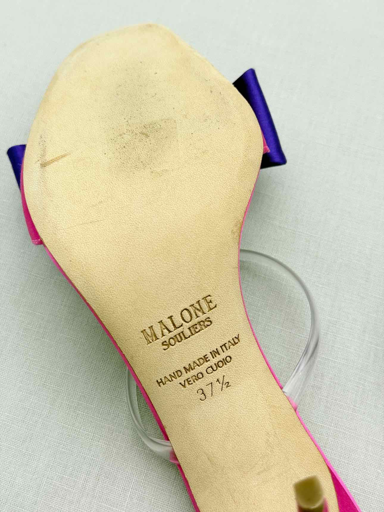 MALONE SOULIERS EA7 Purple & Pink Size EU 37.5 Mules