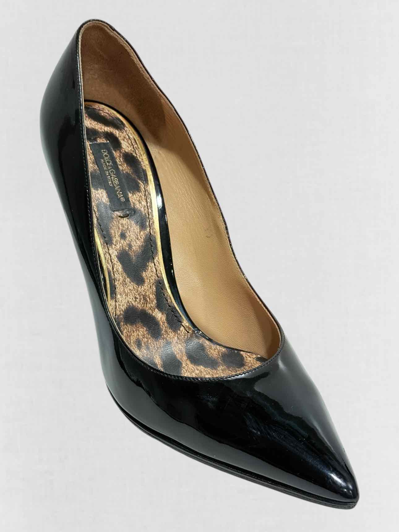 DOLCE & GABBANA Pointed Toe Black Size EU 39 Pumps