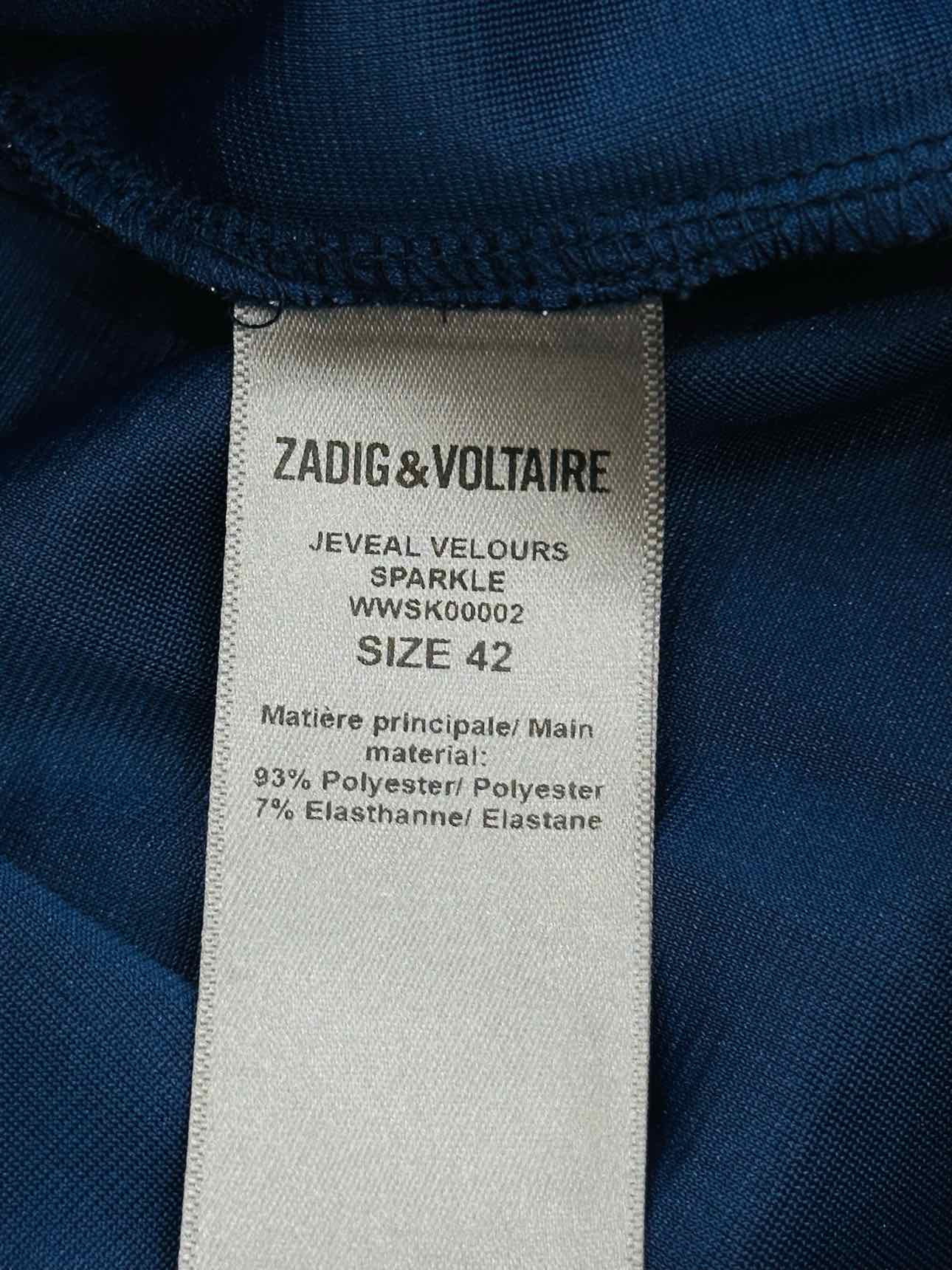 ZADIG & VOLTAIRE Blue Size US 10 Mini Skirt