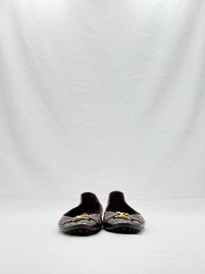 LOUIS VUITTON Oxford Burgundy Size EU 37 Ballet Flats