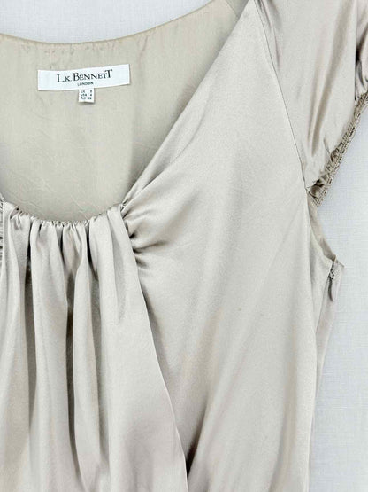 LK BENNETT Khaki Size US 4 Knee Length Dress