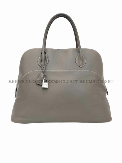 HERMES Bolide Relax Gris Souris Tote Bag