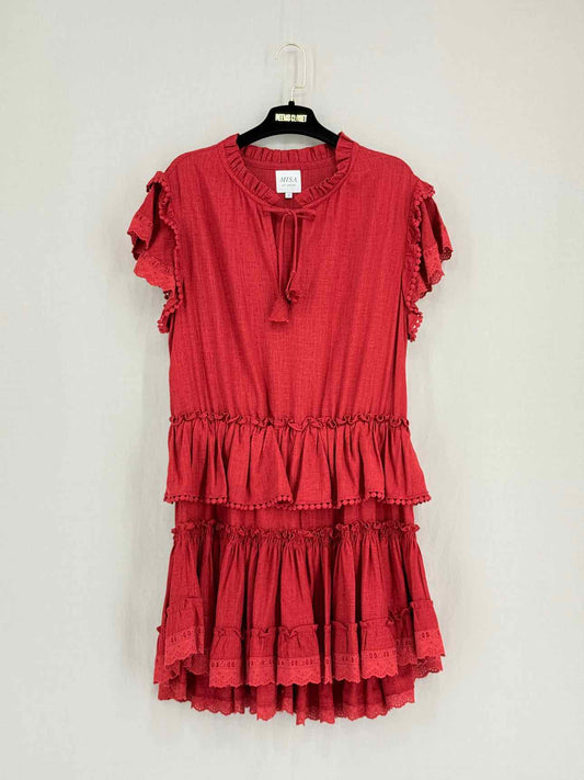 MISA Red Size Small Short Dress