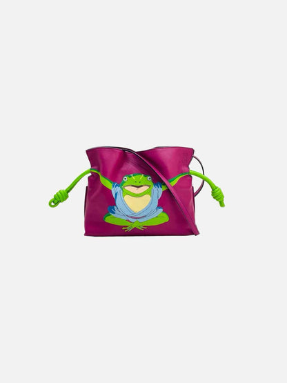 LOEWE X Spirited Away Clutch Purple & Green Frog Clutch